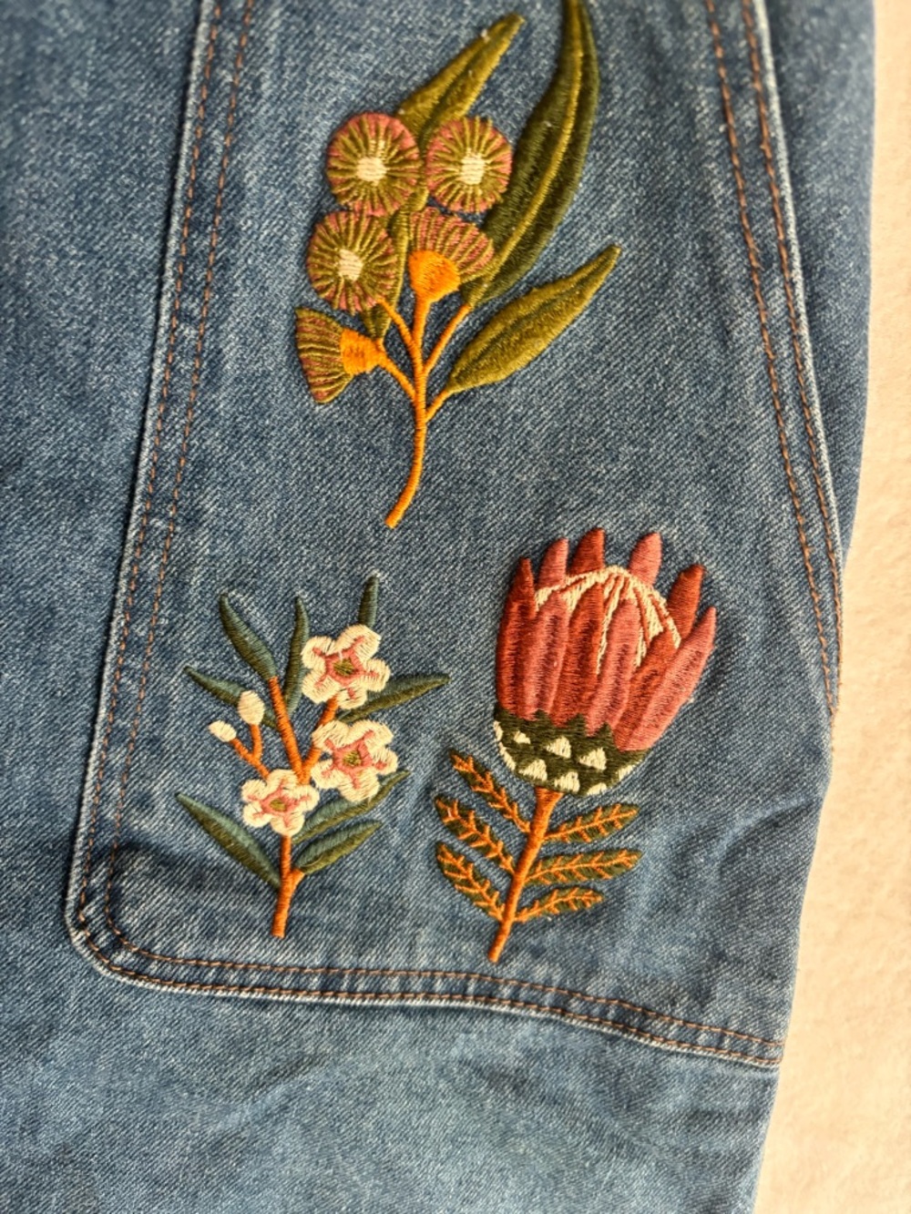 Princess Highway Blue Denim Jacket with Navy Label - Picture 4 of 10
